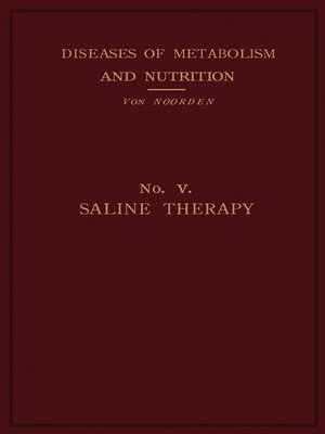 cover image of Saline Therapy